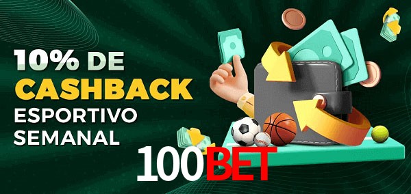10% de bônus de cashback na 100bet